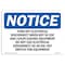 Signmission OSHA Notice, 3.5" Height, Turn Off Electrical Disconnect When Not Sign, 5" X 3.5", Landscape OS-NS-D-35-L-18748 - alternate 1